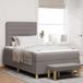 Maison Exclusive - Lit boxspring avec tête de lit Taupe 190 x 120 cm en tissu