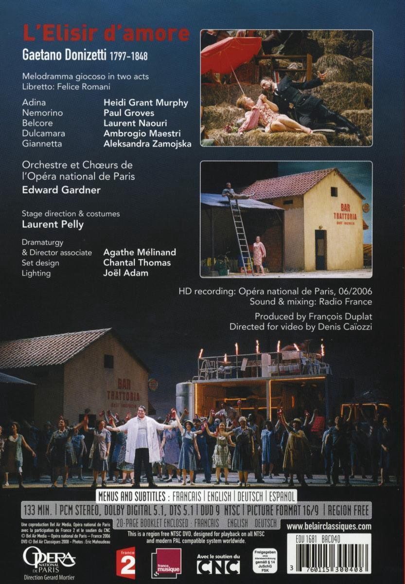 OUTHERE L'elisir D'amore - Muziek