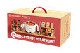 HAIDILAO Coffret cadeau pour hot pot – Base de soupe + Ingrédients + Cuiseur électrique, 2,02 kg