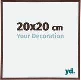 yd. Cadre photo 20x20 cm Plastique Marron Annecy
