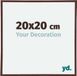 yd. Cadre photo 20x20 cm Plastique Marron Annecy