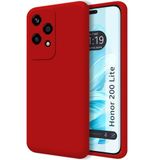 Hoesjes Huawei Honor 200 Lite 5G hoesje van vloeibare siliconen, zeer zacht, rood