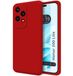 Hoesjes Huawei Honor 200 Lite 5G hoesje van vloeibare siliconen, zeer zacht, rood