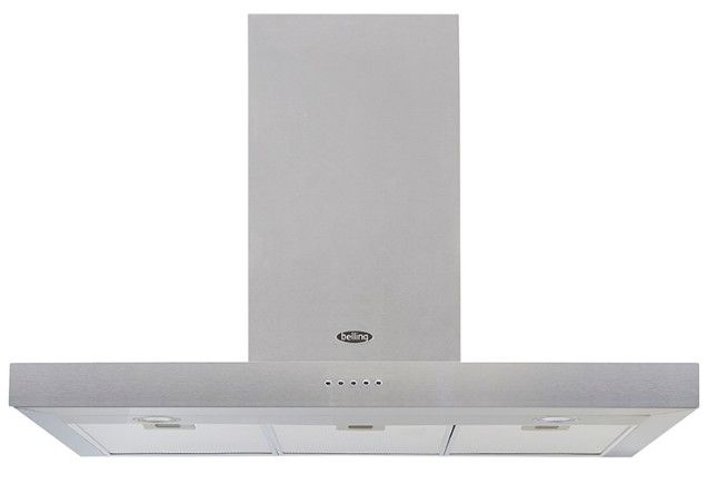 Belling Cookcentre 90 Flat Muurmontage Afzuigkap - Roestvrijstaal - 481 m³/uur