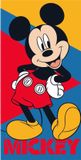 4KidsOnly Mickey Mouse Strandhanddoek Blauw Katoen 70 x 140 cm