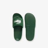 Lacoste SERVE SLIDE 1.0 126 1 CMA DK GRN/WHT Heren Slippers - donkergroen / wit