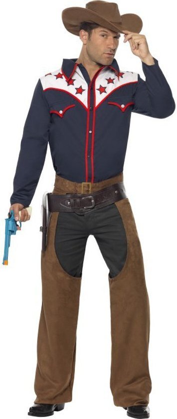 Vegaoo Cowboy kostuum voor heren - Verkleedkleding - Medium