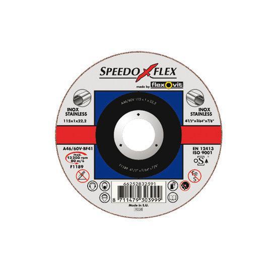 Speedoflex Flexovit doorslijpschijf - - SP A46/60V-INOX - 125 x 1 x 22.2 mm