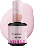 Pink Gellac Builder Gel - Build it Base Soft Pink - 15 ml