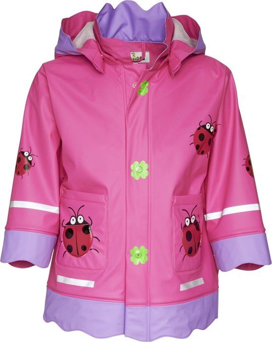 Playshoes Regenjas Kinderen Lieveheersbeestje - Roze - Maat 80