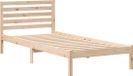 vidaXL Bedframe met hoofdeinde, bruin, 90 x 210 cm, massief grenenhout