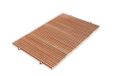 CASTELMERLINO 082-XL Badkamertapijt van natuurlijk larikshout, halfrond profiel, 66 x 101 cm