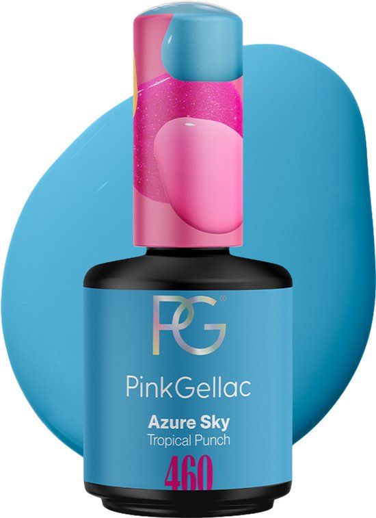 Pink Gellac 460 Azure Sky Tropical Punch Collectie Gel Nagellak 15ml