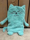 Inwolino warmteknuffel kat / poes 27 cm turqoise/groen