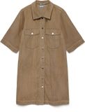 VERO MODA VMFENJA 2/4 SHORT CORDUROY DRESS NOOS Dames Jurk XS Silver Mink