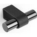 Viefe CASEY Bouton de meuble en aluminium, titane noir poli