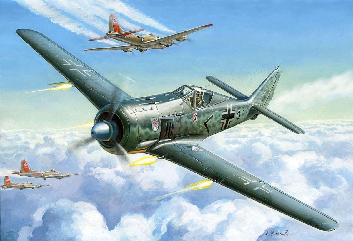 Zvezda 500787304 - 1:72 WWII Duitse jachtvliegtuig Focke Wulf 190A4