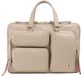 DuDu Aktentas Leer 36 cm Laptopvak - 14 inch - Beige