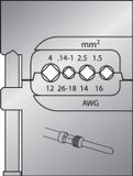Gedore 8140-18 1830732 Krimpinzetstuk Connectoren (male) 0.14 tot 4 mm²