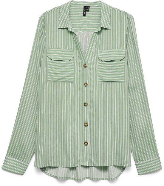 VERO MODA VMBUMPY L/S SHIRT NEW WVN NOOS Dames Blouse Mistletoe S