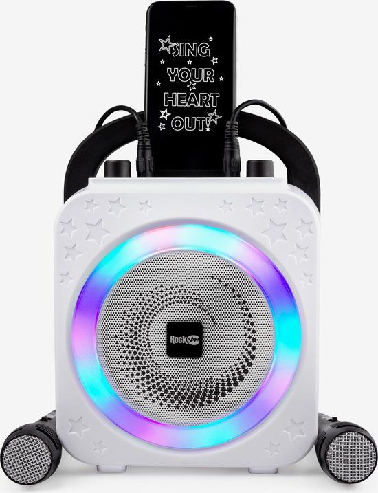 RockJam 10 Watt Bluetooth Karaoke Machine - Black