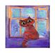 Homemania Muurafbeelding Feline-dieren, voor woonkamer, slaapkamer, meerkleurig, 60 x 3 x 60 cm, HM20KNV60 x 60 – 136, polyester, hout