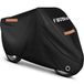 Favoto Motorhoes, waterdicht, outdoor motorhoes, 210T, Oxford-doek, anti-uv, krasbestendig, hittebestendig, met reflecterende strip, voor scooter, bromfiets, motorcross, 220 x 105 x 125 cm