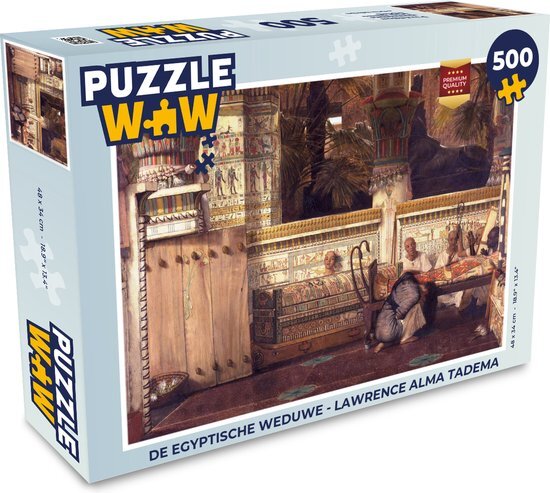 MuchoWow Puzzel De Egyptische weduwe - Lawrence Alma Tadema - Legpuzzel - Puzzel 500 stukjes - Sinterklaas cadeautjes - Sinterklaas voor grote kinderen