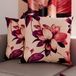 PETTI Artigiani Italiani - Paar kussenslopen 60 x 60 cm van microvezel, decoratief kussen voor slaapkamer, bank, woonkamer, set van 2 kussenslopen, bloemenpatroon 7, 100% Made in Italy