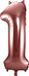 Folat Folieballon Cijfer 1 Brons - 86 cm