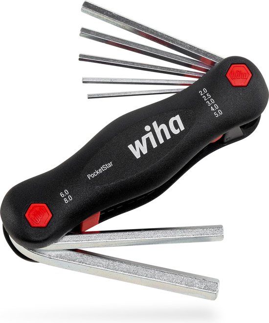 Wiha PocketStar Zeskant Multitool Set - 7-delig - 2-8mm