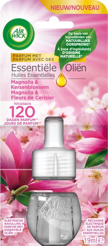Air Wick Elektrische Luchtverfrisser Navulling Magnolia & Kersenbloesem - 19 ml