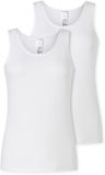Schiesser Tops set van 2 stuks kant wit - Multipacks Modern Dames Onderhemd - wit