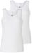 Schiesser Tops set van 2 stuks kant wit - Multipacks Modern Dames Onderhemd - wit