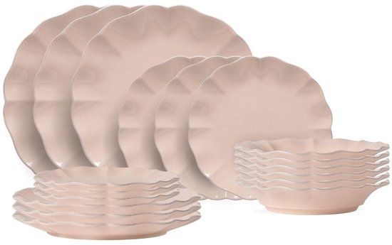 Costa Nova Serviesset Rosa Rosé Pink 18-delig