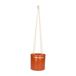 Pot de fleurs avec corde de suspension, terre cuite, Ø 13,5 cm