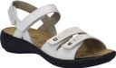 Josef Seibel Ibiza 86 Dames Platte Sandalen Wit Leer Maat 38
