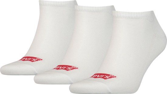 Levi's Lage sokken met logo - gerecycled katoen – White – 43-46
