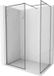 Mexen Kioto-F paroi de douche Walk-in avec cadre 180 x 110 cm, verre transparent 8 mm, gun metal