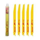 Starrett Houtzagen reciprozaagblad - 5 stuks BT96-5 bimetaal 225 mm/9" inch 6 TPI uniforme schacht