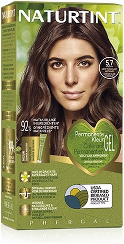 Naturtint 5.7 Licht Chocolade Kastanje - 170ml - Vegan - Ammoniakvrij - BioBased Certified - Microplastic FREE