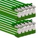 1aTTack.de 0,5m CAT6 LAN-netwerkkabel RJ45 90° hoek, 10 stuks - groen