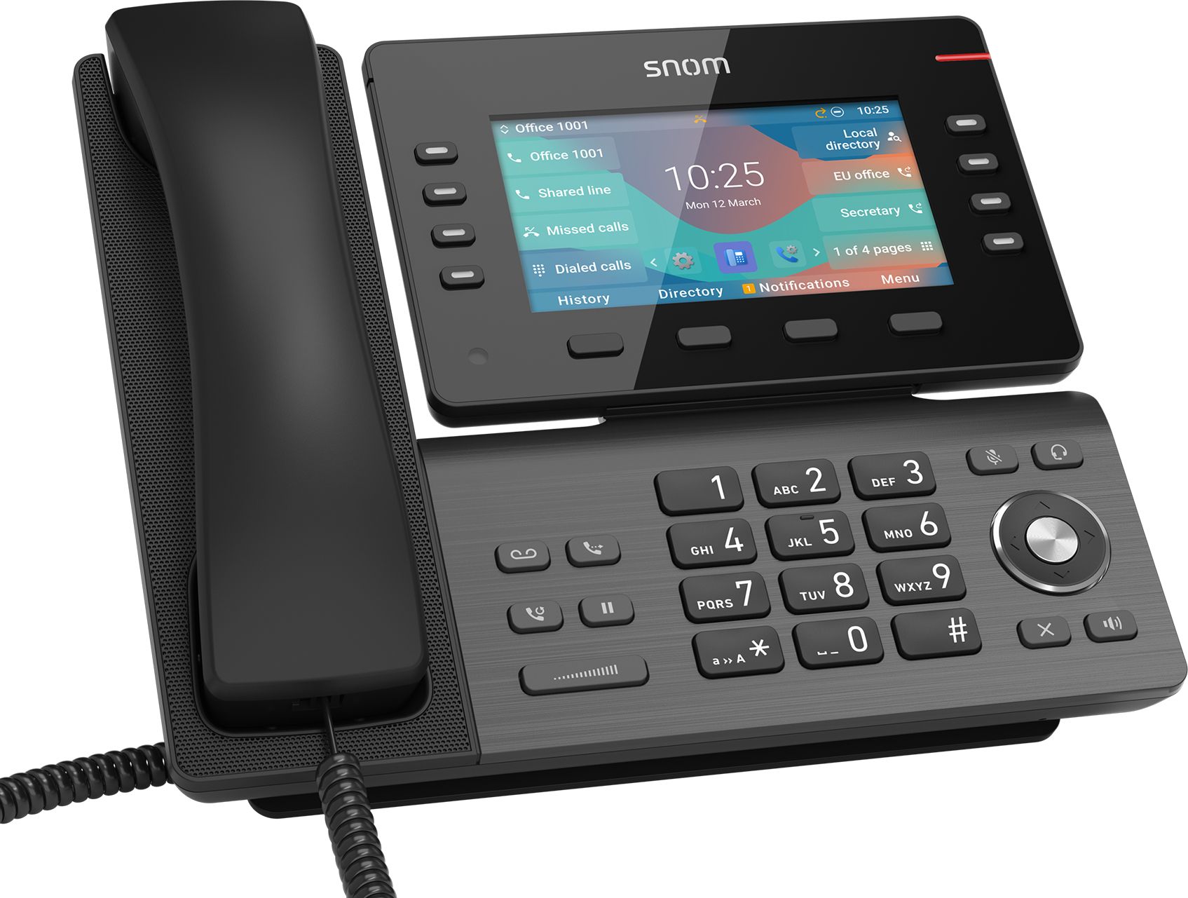 Snom D862 IP Phone - Black - LCD
