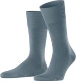 FALKE ClimaWool effen wol lyocell sokken heren blauw - maat 45-46