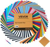 VEVOR Vinyle de transfert thermique 80 feuilles 304,8 x 304,8 mm film de transfert