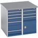 BOTT Eilandwerkbank Cubio lino - Breedte 1100 mm