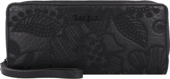 Desigual Basic 2 Portemonnee Zwart Dames - 21 cm - Ritssluiting
