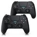 CSL 2x manette, manette, sans fil pour PS4 & PC, set de 2 pièces, avec double vibration, touchpad et haut-parleur, manette PlayStation 4