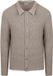 Suitable Cardigan Boiled Wool Taupe - Maat L - Heren - Vest met rits voor Mannen