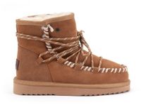 Warmbat Kalbarri Suede lace boot Dames Laarzen - Cognac